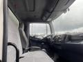 Interior view of a 2008 Hino 268 showing the driver's seat steering wheel and dashboard with gray upholstery and controls visible