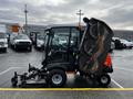 A 2020 Jacobsen HR800 mowing machine with a raised cutting deck and wheels positioned for operation