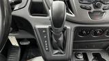 Gear shift lever of a 2017 Ford Transit with markings for park reverse neutral drive and manual settings