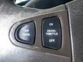 Detail of the steering wheel controls on a 2009 International 7400 featuring buttons for air horn cruise and throttle settings