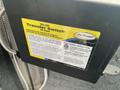 2011 Ford Utilimaster Food Truck with a bright yellow transfer switch label indicating 30 amps and safety warnings