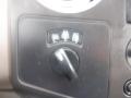 Close-up of a control panel in a 2009 Ford F-450 SD showing a dial with indicators for various settings