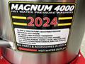 2024 Magnum 4000 Hot Water Pressure Washer featuring a 4000 PSI pump adjustable pressure and a fully welded poly fuel tank with a detergent chemical injection system