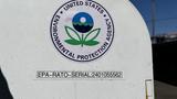 A white sticker featuring the United States Environmental Protection Agency logo with a circular design and green plant symbol displaying the text EPA-RATO-SERIAL:24010555662