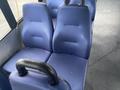 Interior view of blue fabric seats in a 2018 Chevrolet Express van