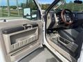 Interior view of a 2010 Ford F-550 showing the driver's side door and dashboard with a wooden steering wheel and leather seats