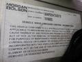 Label identifying a 2007 Morgan Olson Workhorse W42 with details on vehicle noise emission control information and compliance with EPA regulations