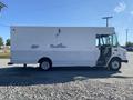 A 2006 Workhorse W42 delivery truck with a white body featuring some visible wear and peeling paint parked on a gravel surface