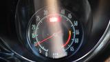 Close-up of the speedometer in a 1971 Chevrolet Corvette Stingray displaying RPM readings with a needle positioned around 10 RPM