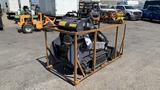 2024 Agt Ktt23 Stand On Skid Steer Track Loader 23HP displayed in a protective crate with visible tracks and controls