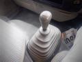 A gear shift lever in a 2003 Toyota Toyoace with a textured grip and a round top