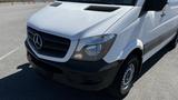 A 2016 Mercedes-Benz Sprinter van featuring a white body and black front grille with the Mercedes-Benz emblem prominently displayed