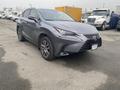 A 2021 Lexus NX 300 in gray with a distinctive front grille sleek headlights and alloy wheels