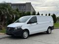 A white 2019 Mercedes-Benz Metris van with a black front bumper parked with a palm tree in the background