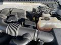 The image shows the engine compartment of a 2013 Ford Expedition featuring various components including hoses a coolant reservoir and a battery